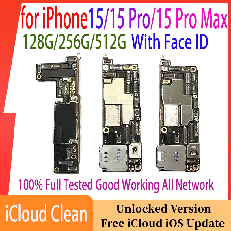 マザーボード iPhone 15 Pro Max 顔 ID 128 ギガバイト 256 ギガバイト