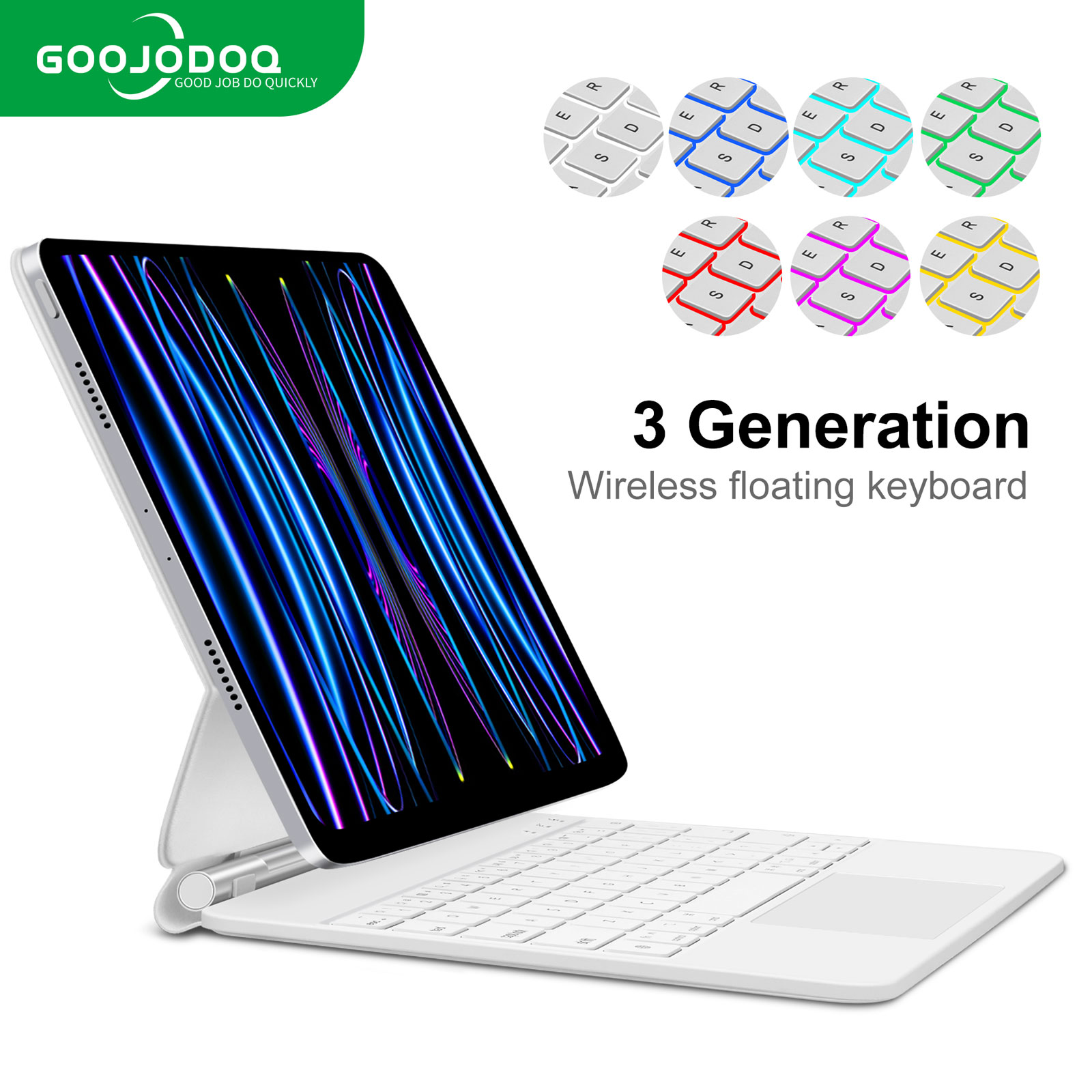 GOOJODOQ Magic Keyboard for all iPad - Cover Case | eBay