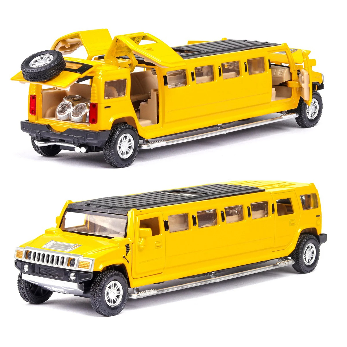 1:32 Alloy Lengthen Limousine Car Model Metal Diecasts Vehicles