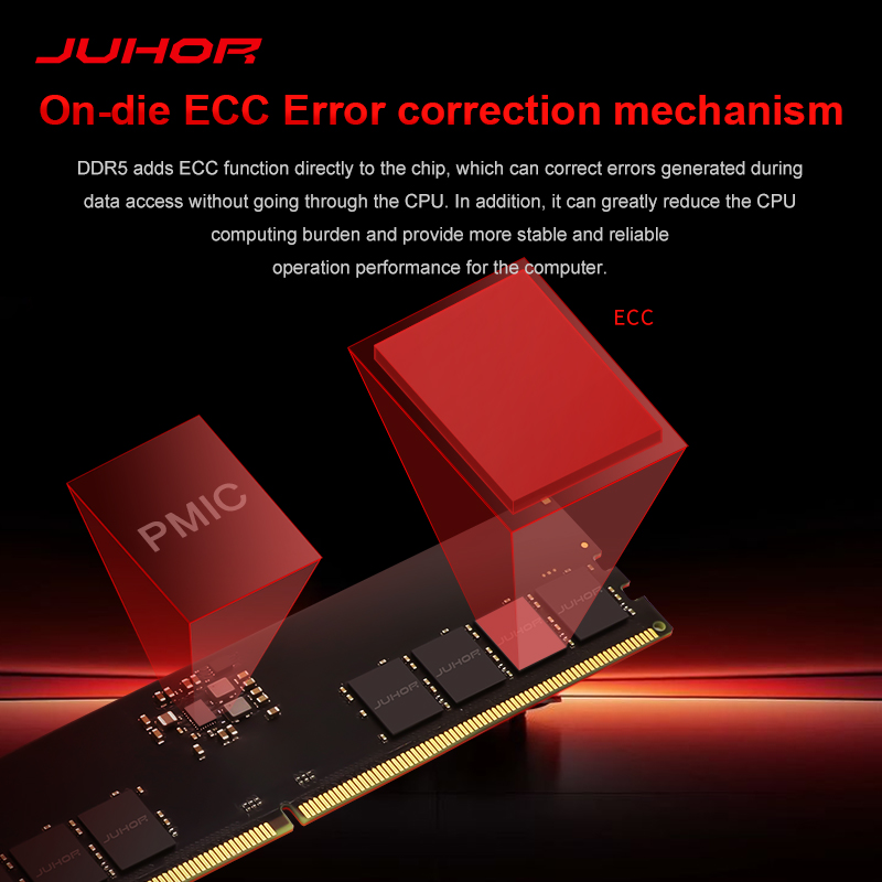 JUHOR DDR5 16GBx2 6000MHz 6400MHz RGB DDR5 32GB DIMM Desktop