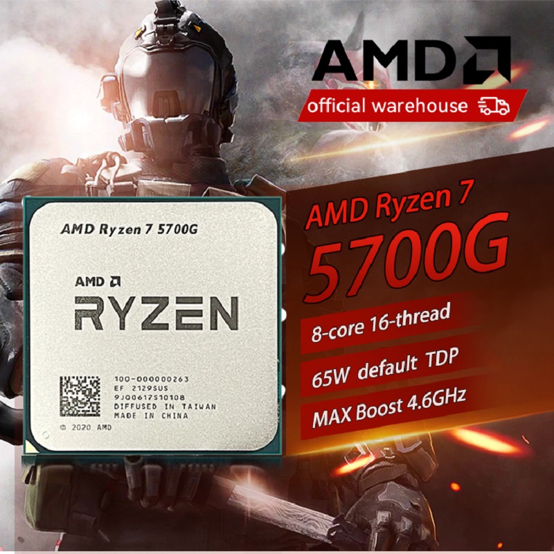 AMD RYZEN 7 5700G CPU 100% Brand New 5700G Processor Desktop PC