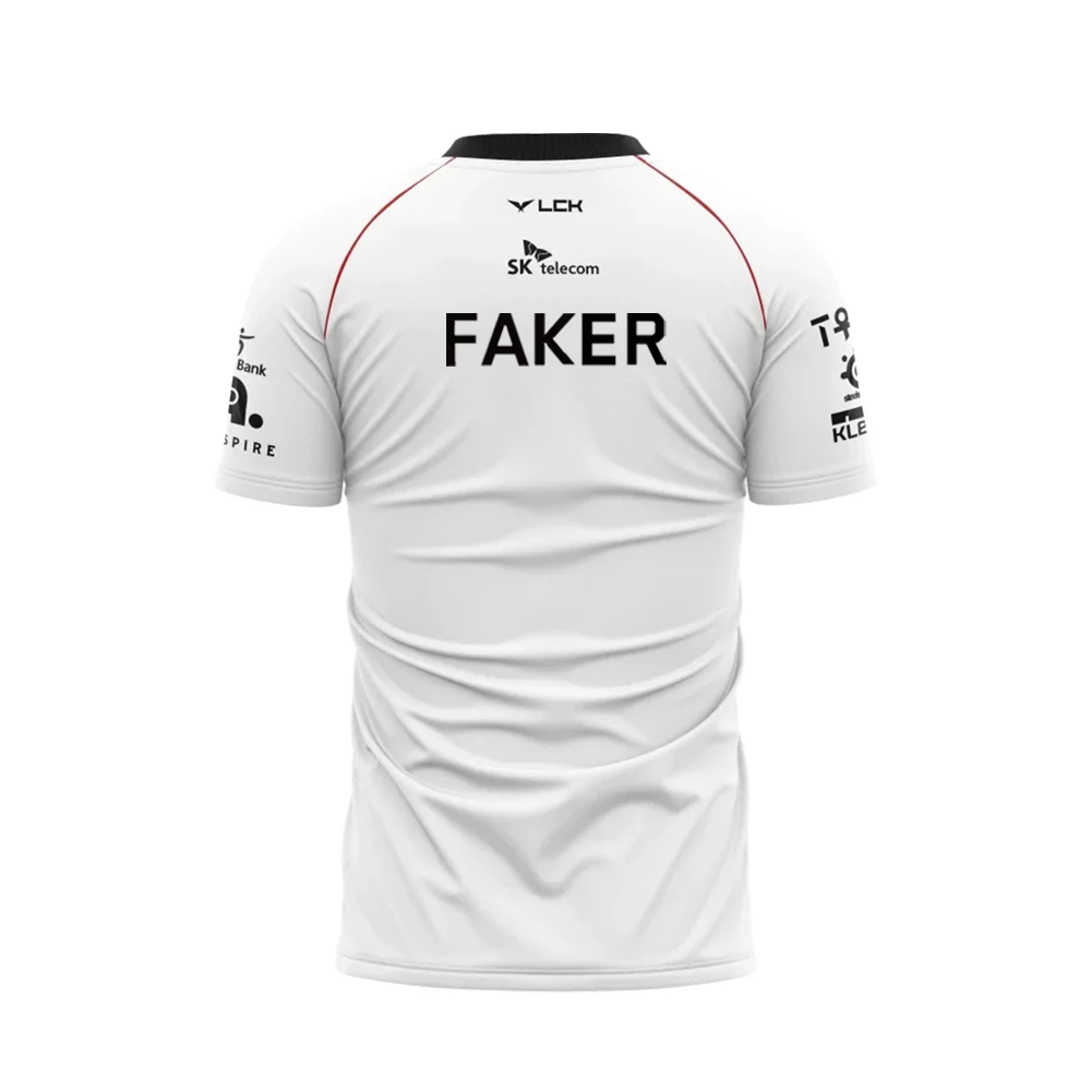 2024 New T1 Esports Team Uniform T-shirt League Of Legends World