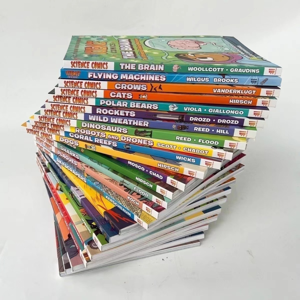 28 Books/Set Science Comics Children's Exploration Cognitive