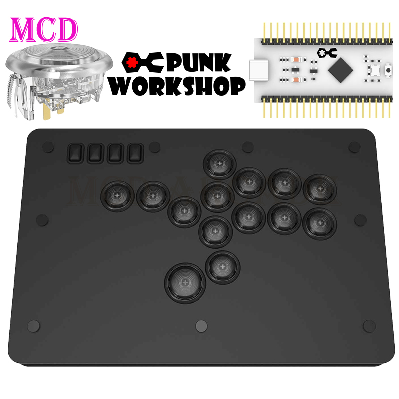 Punk Workshop Mini HitBox Controller With Brook Wingman FGC