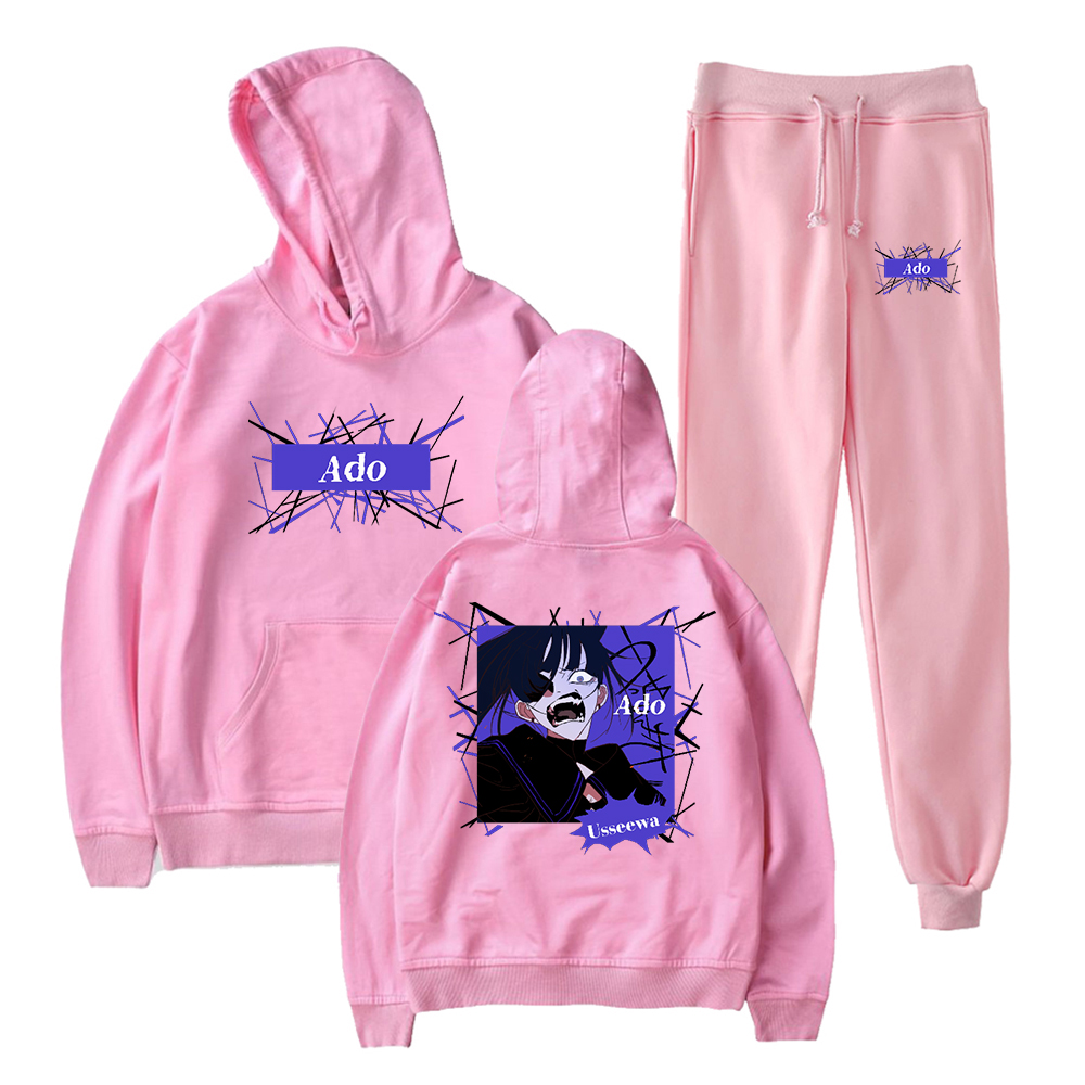 Ado Usseewa Wish Tour Hoodie Jogger Pants Two Piece Set
