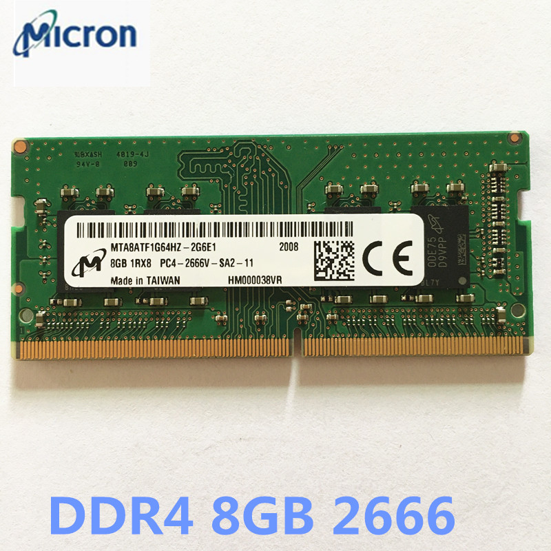 Micron DDR4 8GB 2666MHz RAMS Memoria DDR4 8GB 1RX8 PC4-2666V-SA2