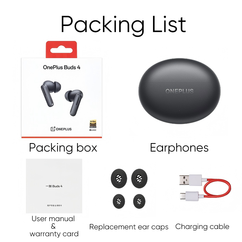 2025年新登場 OnePlus Buds 4 ワイヤレスイヤホン 長距離IP55防水 AI