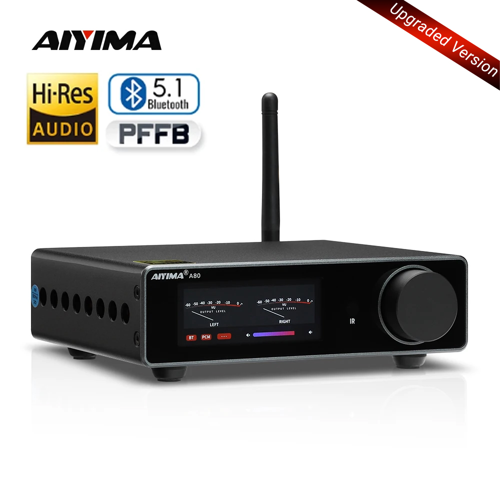 AIYIMA A80 TPA3255 DAC Bluetooth PFFB Stereo Power Amplifier