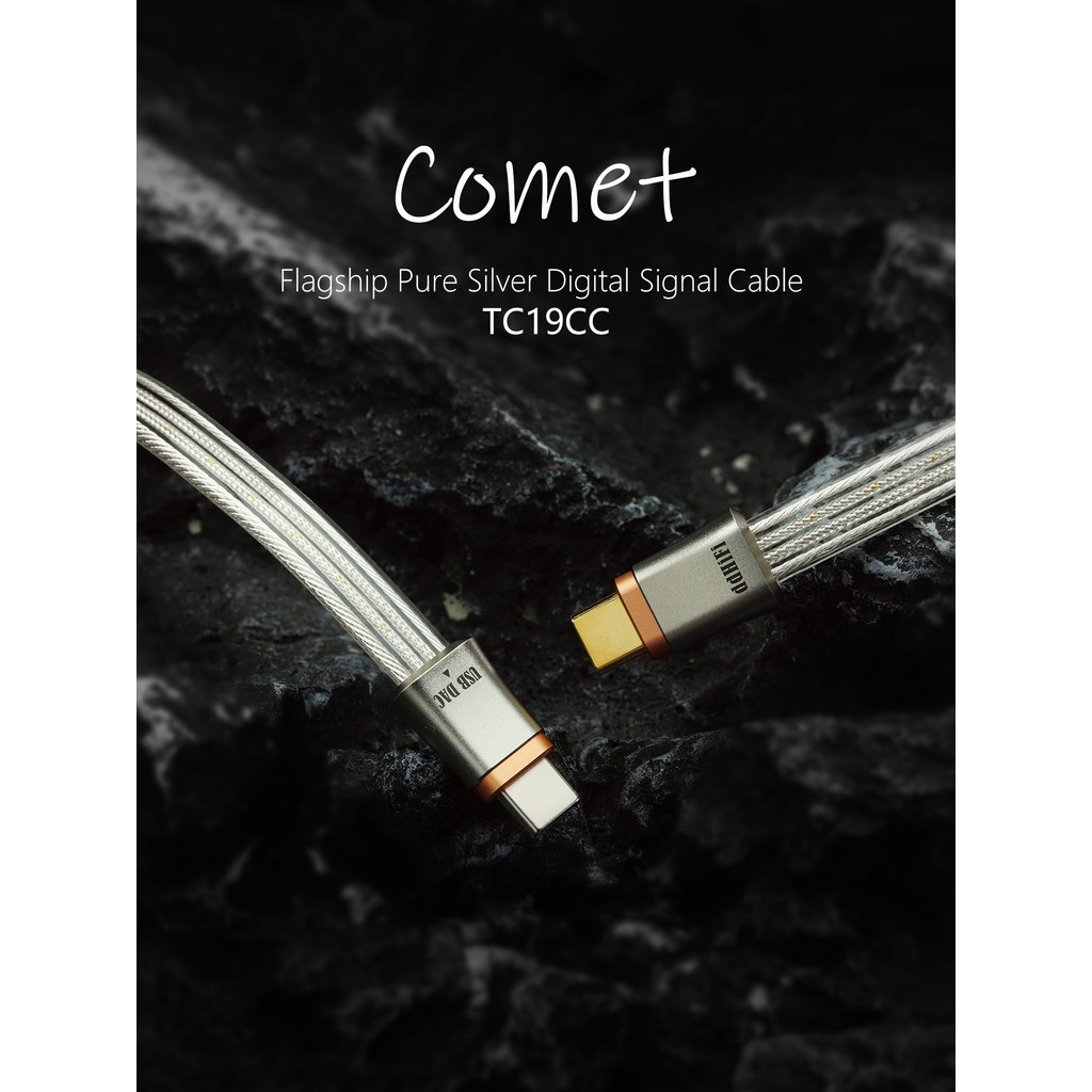 DD DdHiFi TC19CC (Comet) フラッグシップ純銀 USB-C to USB-C OTG