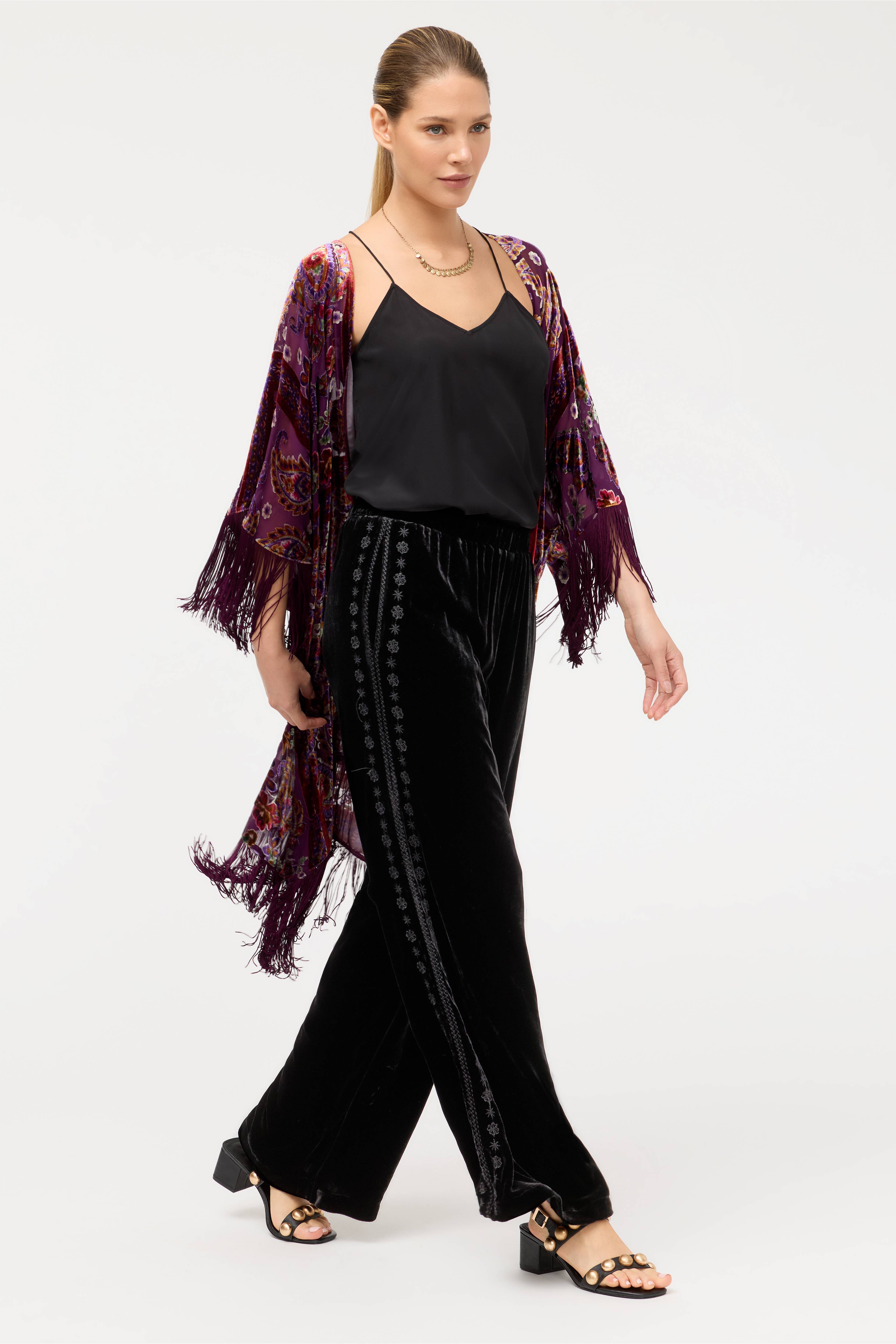 Buy MARIK VELVET PANT | Johnny Was