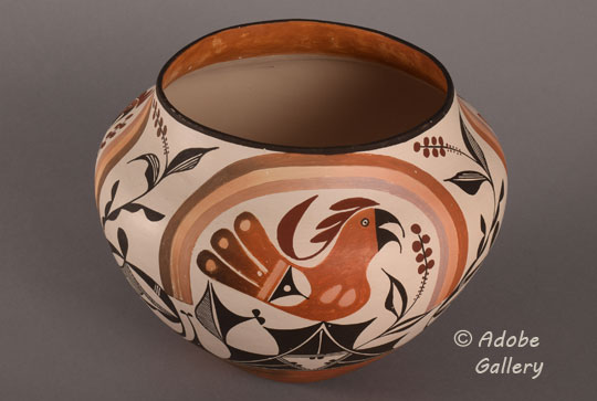 Lolita Modern Southwest Indian Acoma Pueblo Pottery C4701E - Adobe