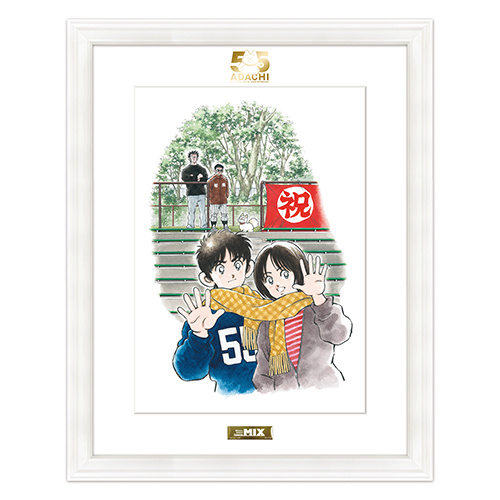 55周年記念あだち充展入場特典カード クローバー ラフ H2 画業55周年