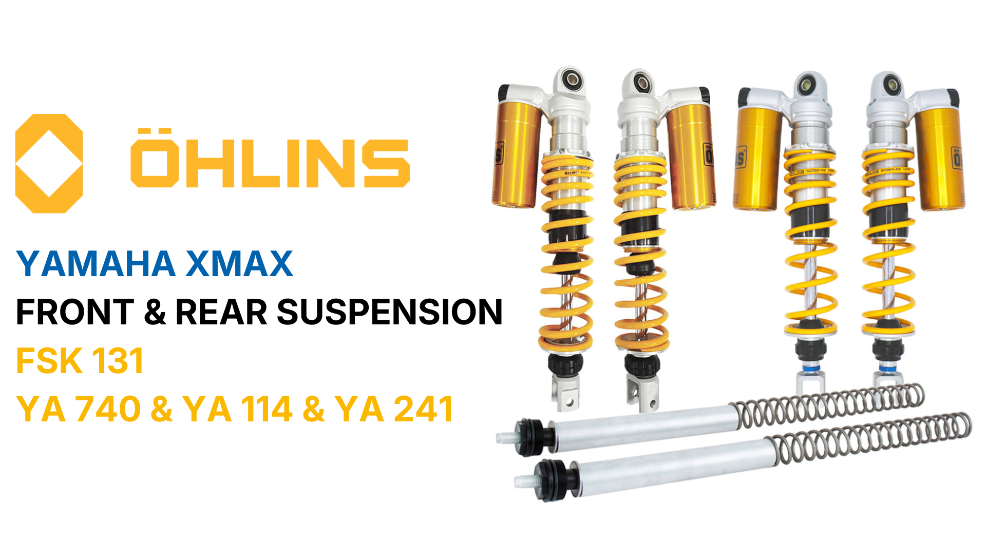 Öhlins suspension for Yamaha XMax