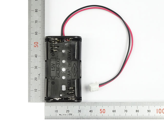電池ボックス 単3×2本 スイッチ付 XHコネクター付: ケース・ネジ・固定