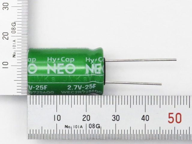 電気二重層コンデンサー 25F2.7V: 受動部品 秋月電子通商-電子部品