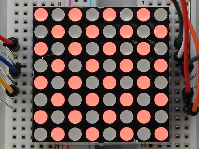 赤色ドットマトリクスLED 8×8ドット OSL641501-BRA: オプト