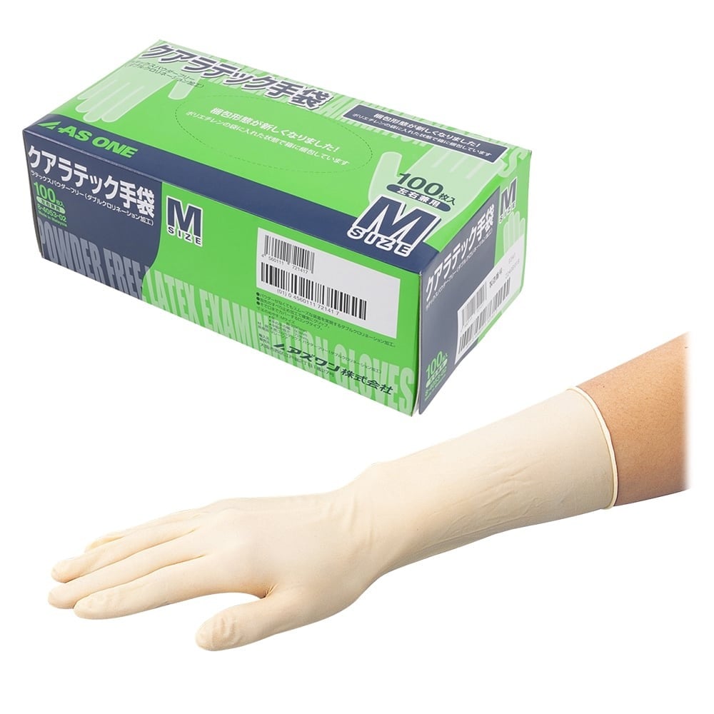 8-4053-02 クアラテック手袋（DXパウダーフリー） M 1箱（100枚入