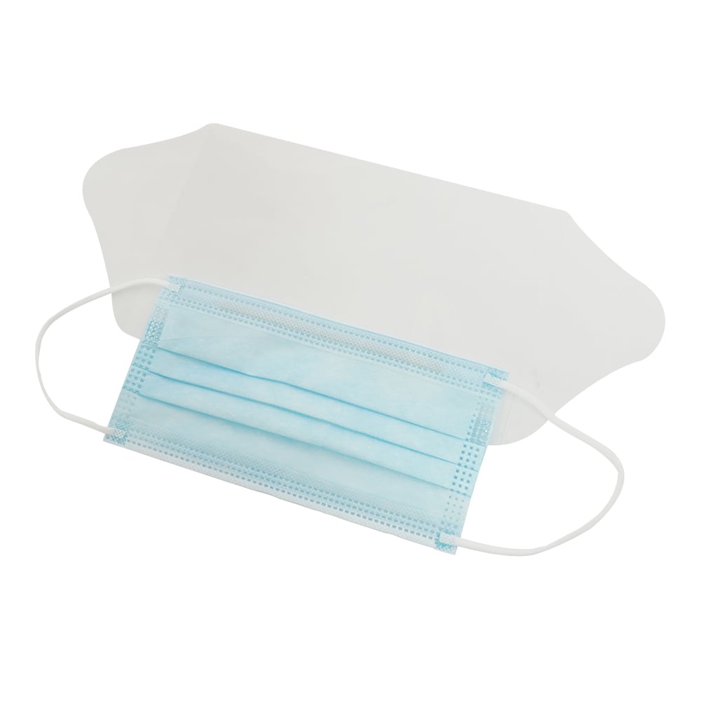 8-5941-01 快適フェイスマスク（ワイドシールド付き）1箱（25枚入