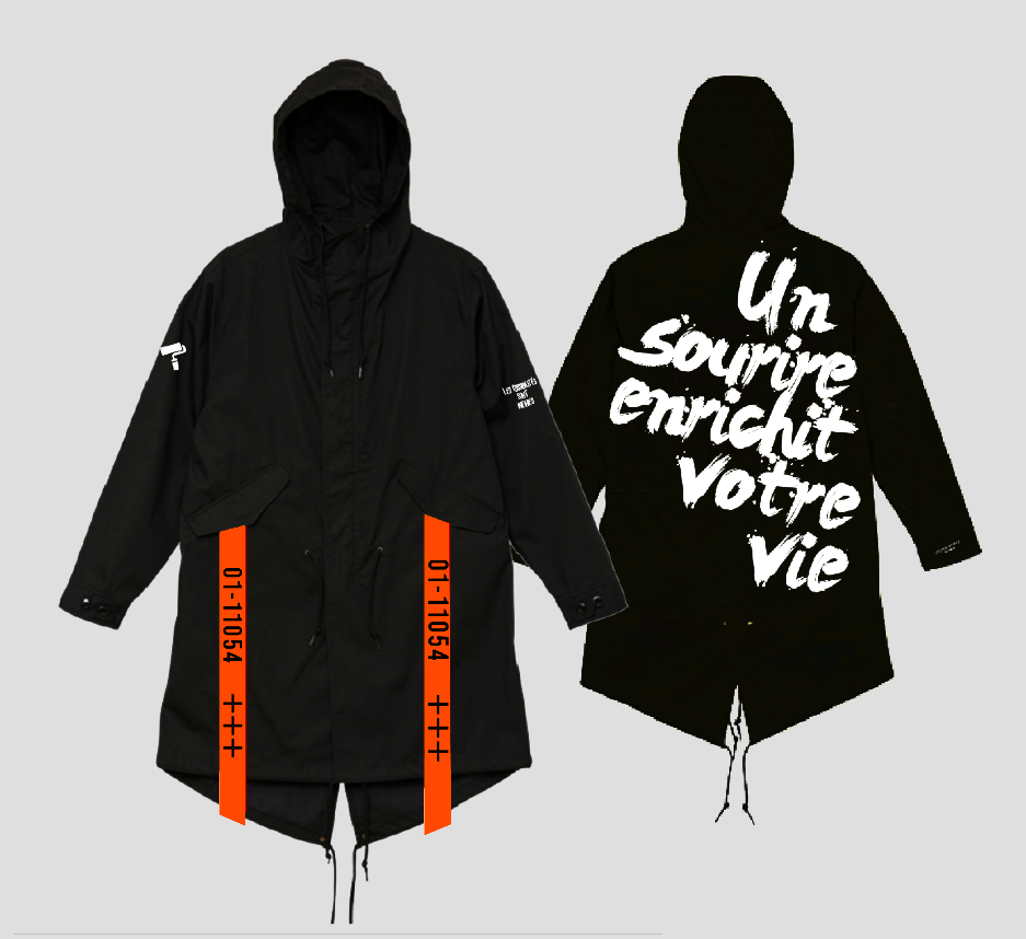 mod coat_VOTRE_ khaki black – AILEVIVANTES