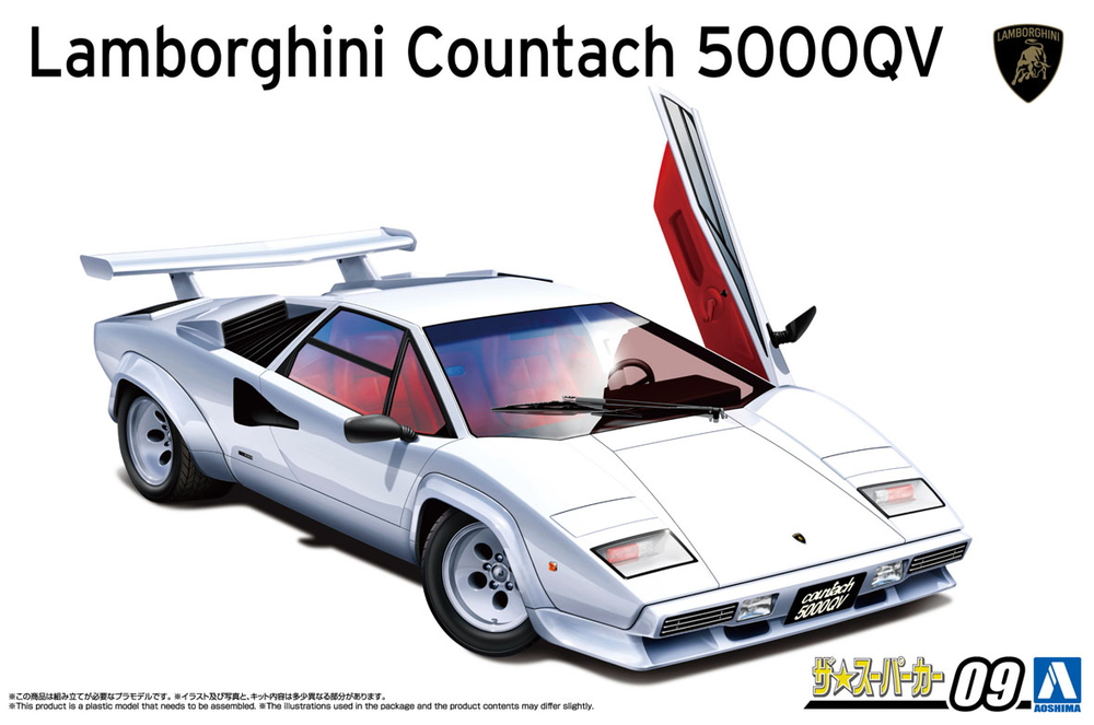 1/24 '85 ランボルギーニ カウンタック 5000QV - AOSHIMA SCALE MODEL
