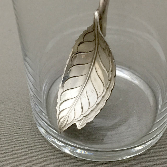 ティファニー「葉っぱのマドラースプーン 長さ21.5cm」《アンティック