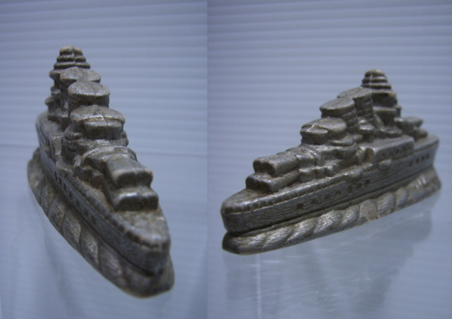 希少☆江崎グリコ おまけ 軍艦 9．4cm 53．8g 当時物 戦艦
