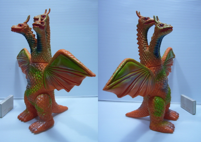 ブルマァク☆キングギドラ☆ソフビ人形 24．3cm 165g 当時物