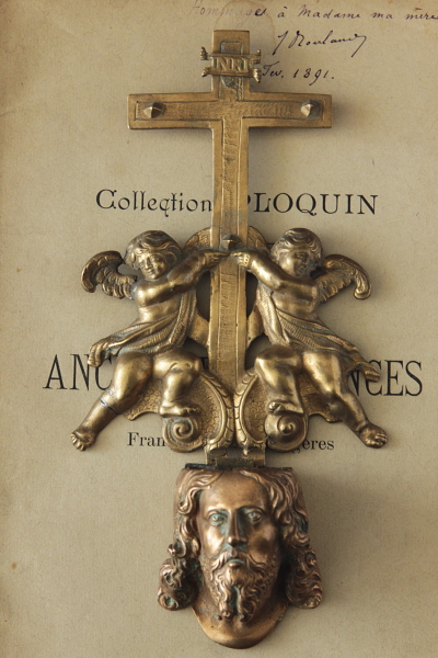 アンティーク聖水盤 ベニチエ 天使 イエス フランス アンティークス