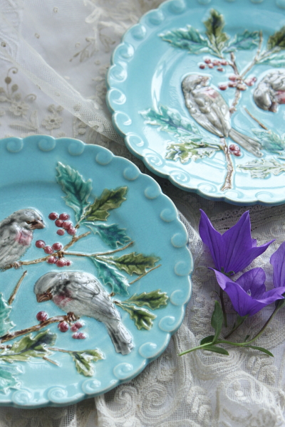 アンティークバルボティーヌプレート リュネヴィル luneville K&G