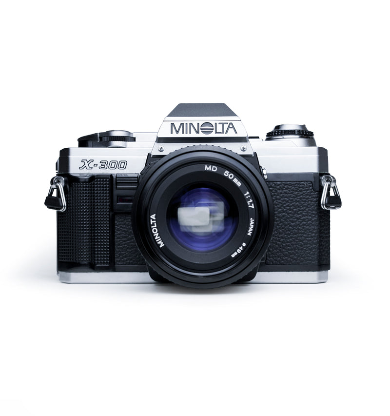 Minolta X-300 35 mm SLR Film Camera with 50 mm F 1.7 Lens