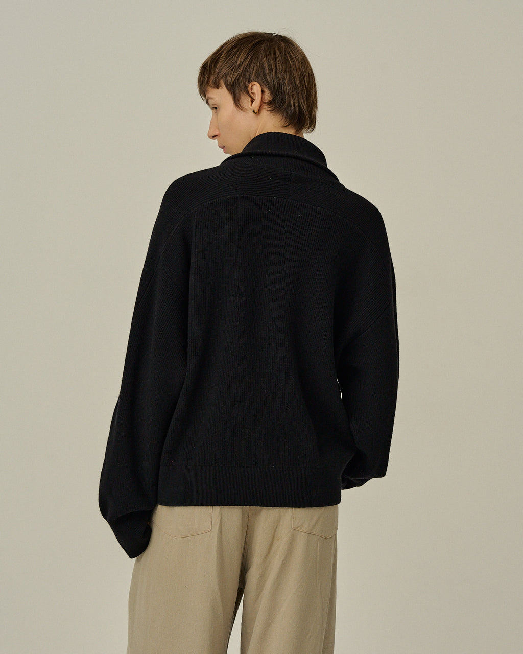 C/W DRIVERS KNIT(BLACK) – ANCELLM