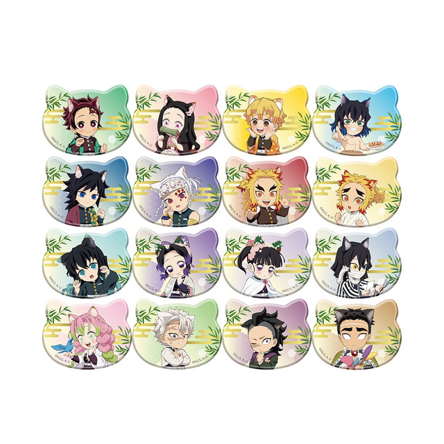 新品未使用】鬼滅の刃 ねこ型缶バッジ 冨岡義勇 いこいの里めぐり 特別