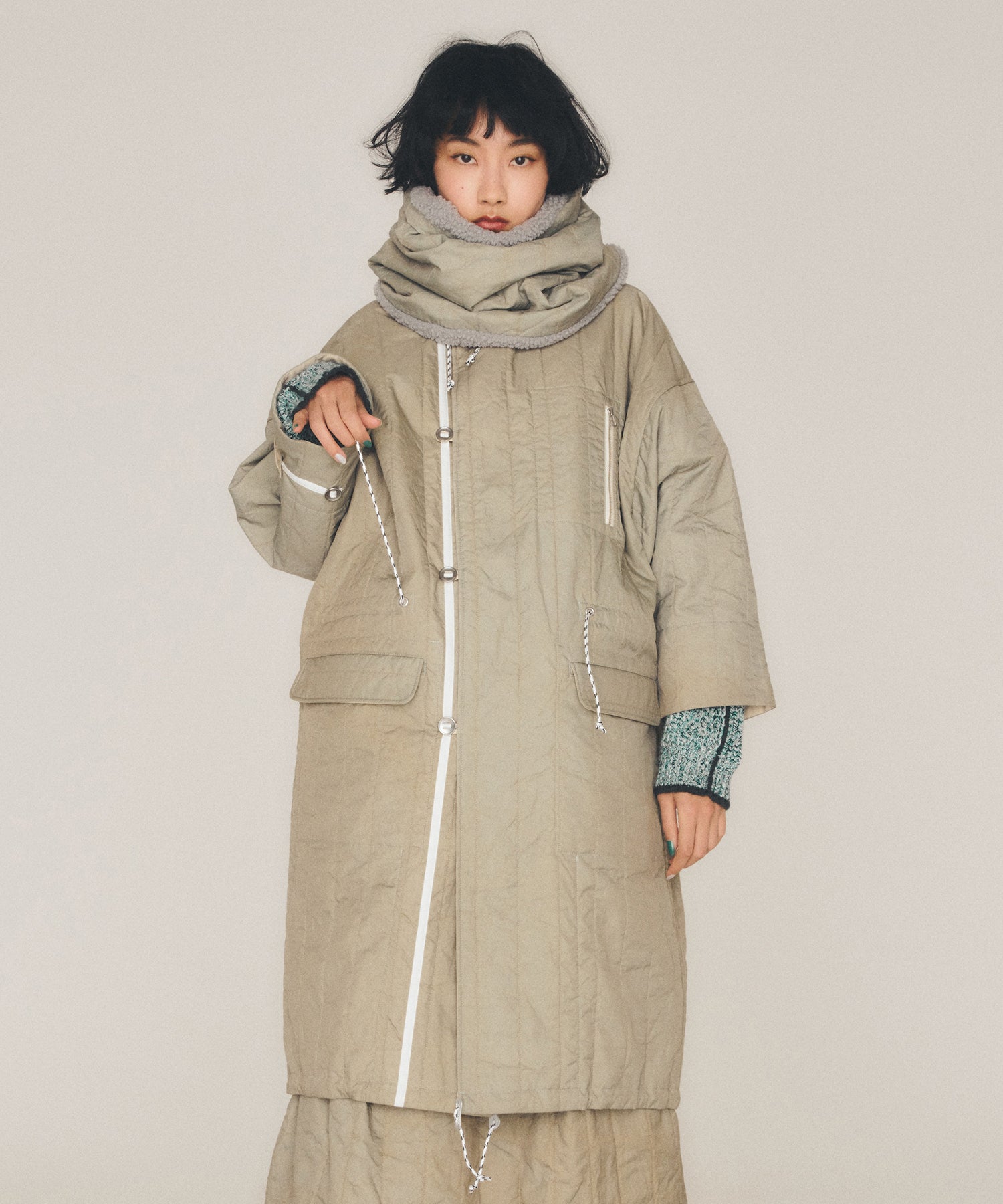 ウォッシュトキルティングモッズコート – ANLIO（アンリオ）