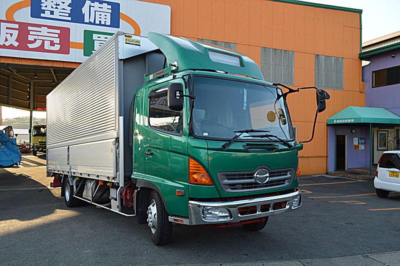 日野 レンジャー4tアルミウィングバン(グリーン) | 中古トラック情報