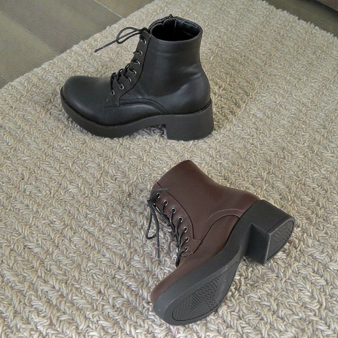 厚底レースアップブーツ（BY_8980694） | あしながおじさん / cavacava