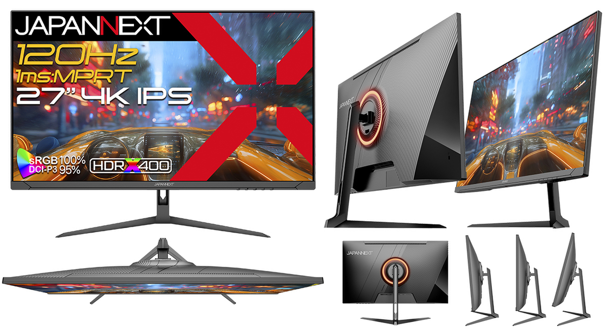 ASCII.jp：4K/120Hzでゲームも仕事も快適！JAPANNEXTが27インチIPS