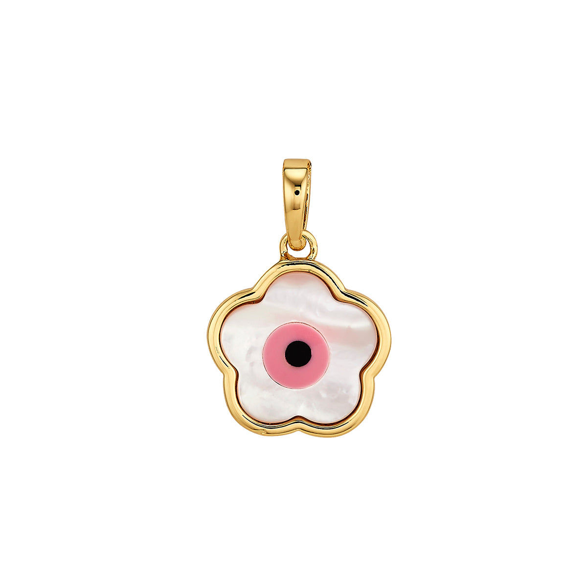 ASHA by Ashley McCormick Pink Flower Evil Eye Charm – Asha By ADM