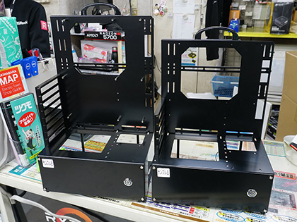 PCパーツを見て楽しむ”オープンフレームケースにATX/microATXモデルが