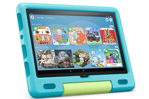 19,980円の「Fire HD 10キッズモデル」。子ども向けオリジナル音楽