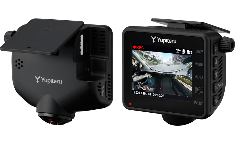 ユピテル、360°カメラ＆リアカメラドラレコ「Q-31R/ZQ-31R」 あおり