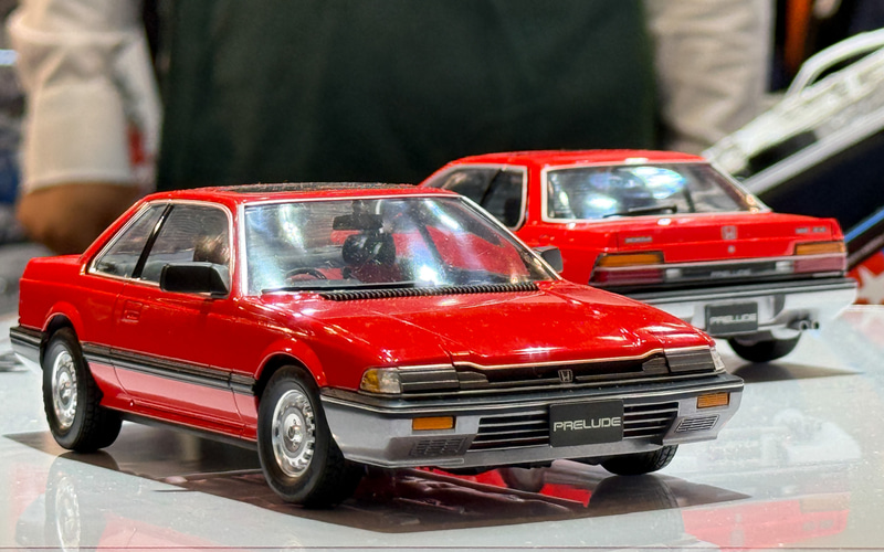 タミヤ、新型「プレリュード」の1/24スケールモデルを静岡ホビーショー