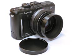 ユーエヌ、LUMIX G 20mm F1.7に対応するメタルフード&キャップのセット