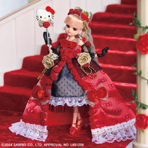 ハローキティ50周年 プレミアムリカちゃん」予約開始！ 50個のバラの