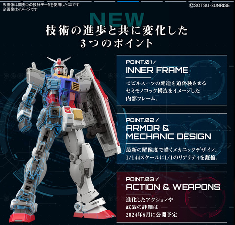 RG 1/144 RX-78-2 ガンダム Ver.2.0」が電撃発表！ - HOBBY Watch