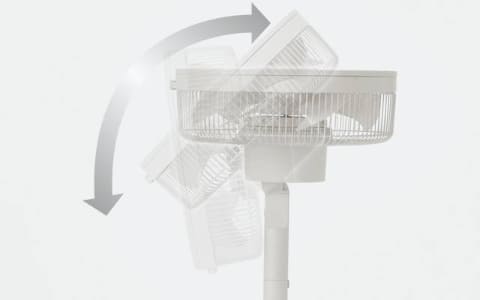 無印、3D立体首振りで部屋干しにも適したDC扇風機 - 家電 Watch