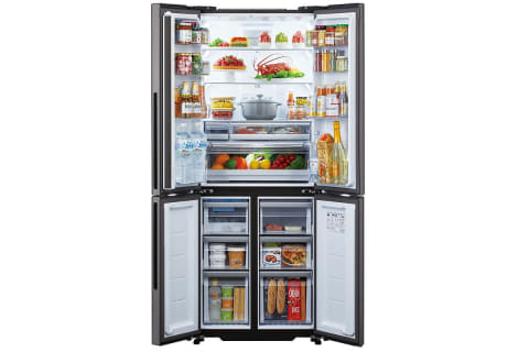 アクア、2つのLEDで野菜を新鮮に保ち発芽も防ぐ薄型デザイン冷蔵庫