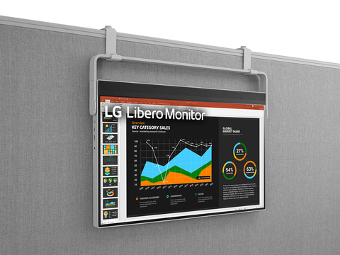 LG、吊り下げ/据え置きのどちらでも使える27型WQHD液晶モニター - PC Watch