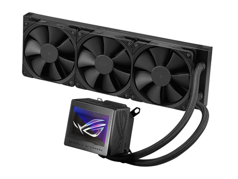 ASUS、3.5型液晶搭載の360mm簡易水冷CPUクーラー - PC Watch