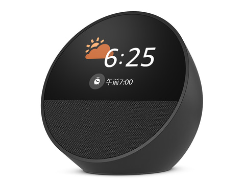 Amazon、カラフル筐体で表示カスタマイズもできる新型「Echo Spot