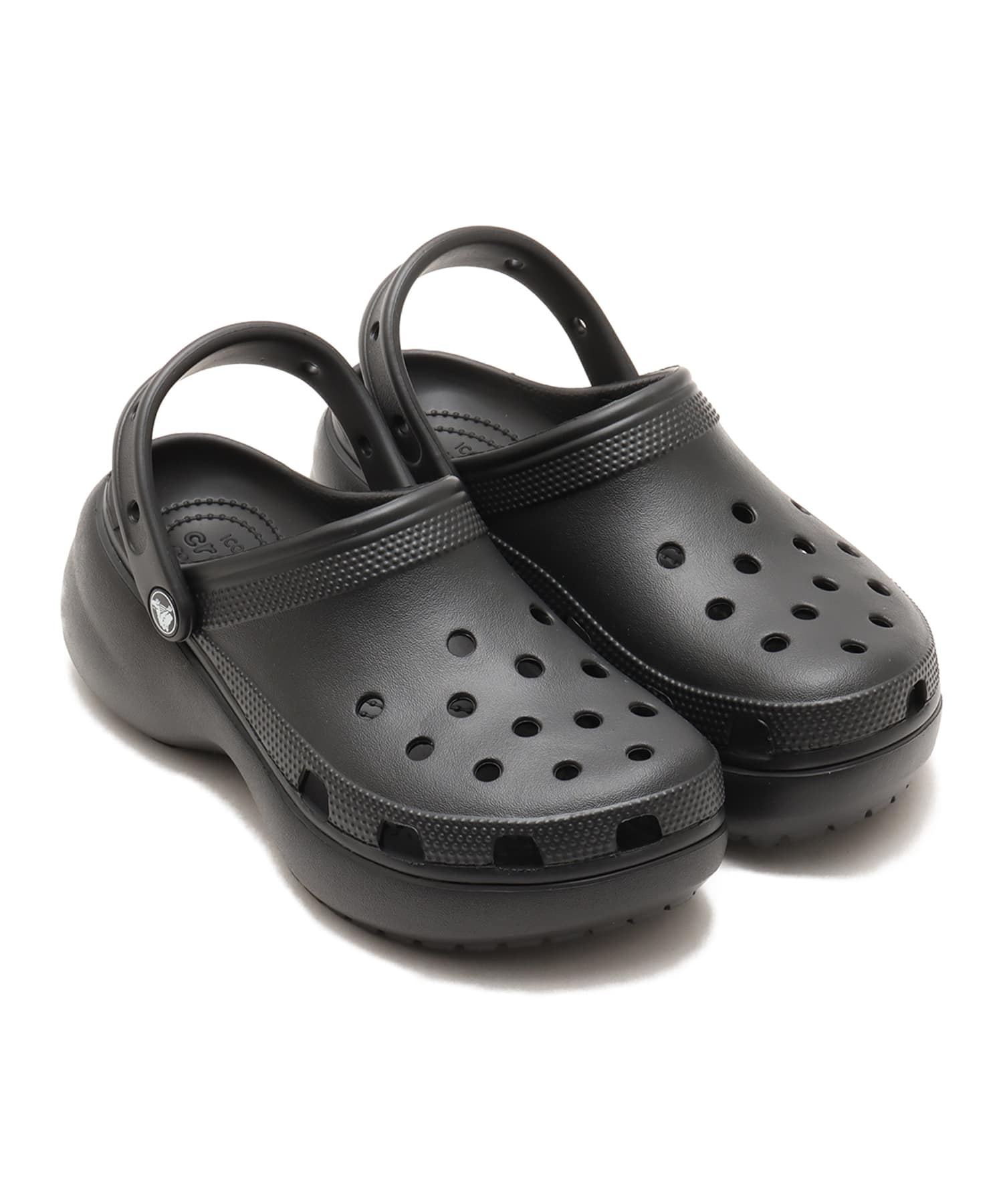 crocs Classic Platform Clog W Black（クロックスクラシック